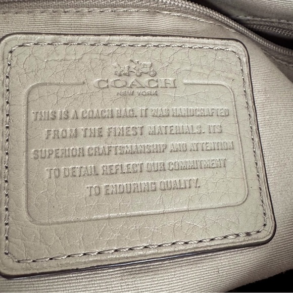 COACH Morgan Color Block Pebble Leather w/Exotic Embossed Trim Satchel/Crossbody - Picture 15 of 15